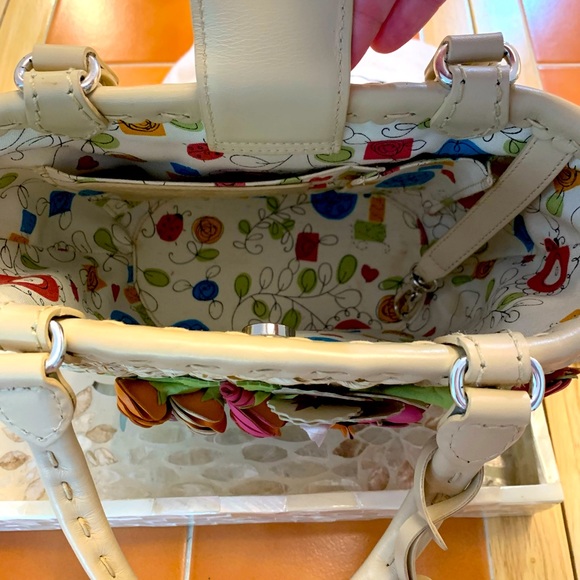 Beautiful Brighton Milan’s Tote with Colorful Leather Flowers & Beading Accents - Picture 8 of 8